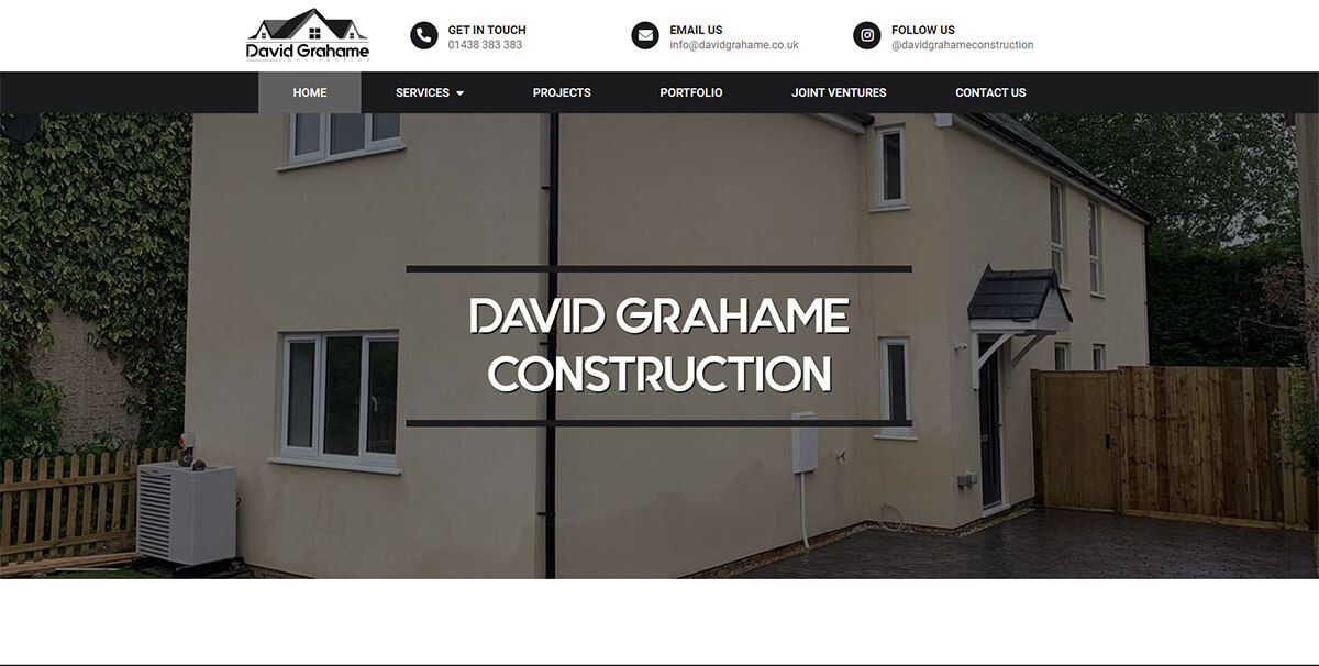 A snapshot of davidgrahame.co.uk website