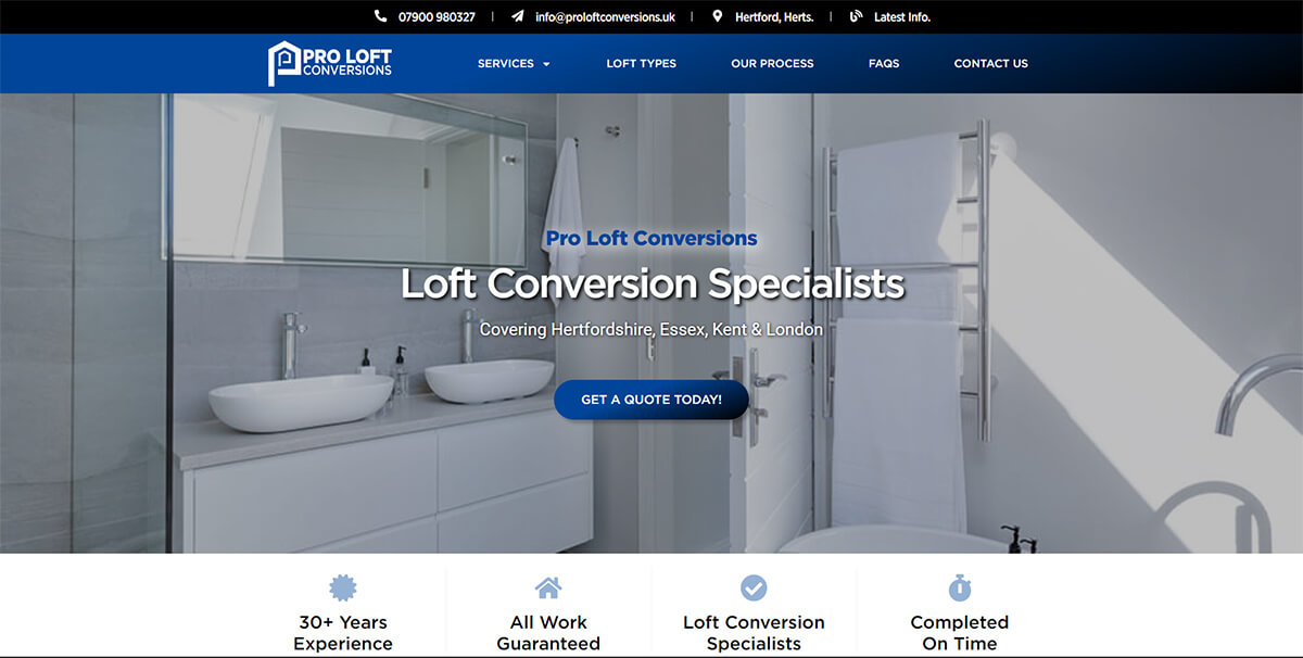 Link to proloftconversions.uk website