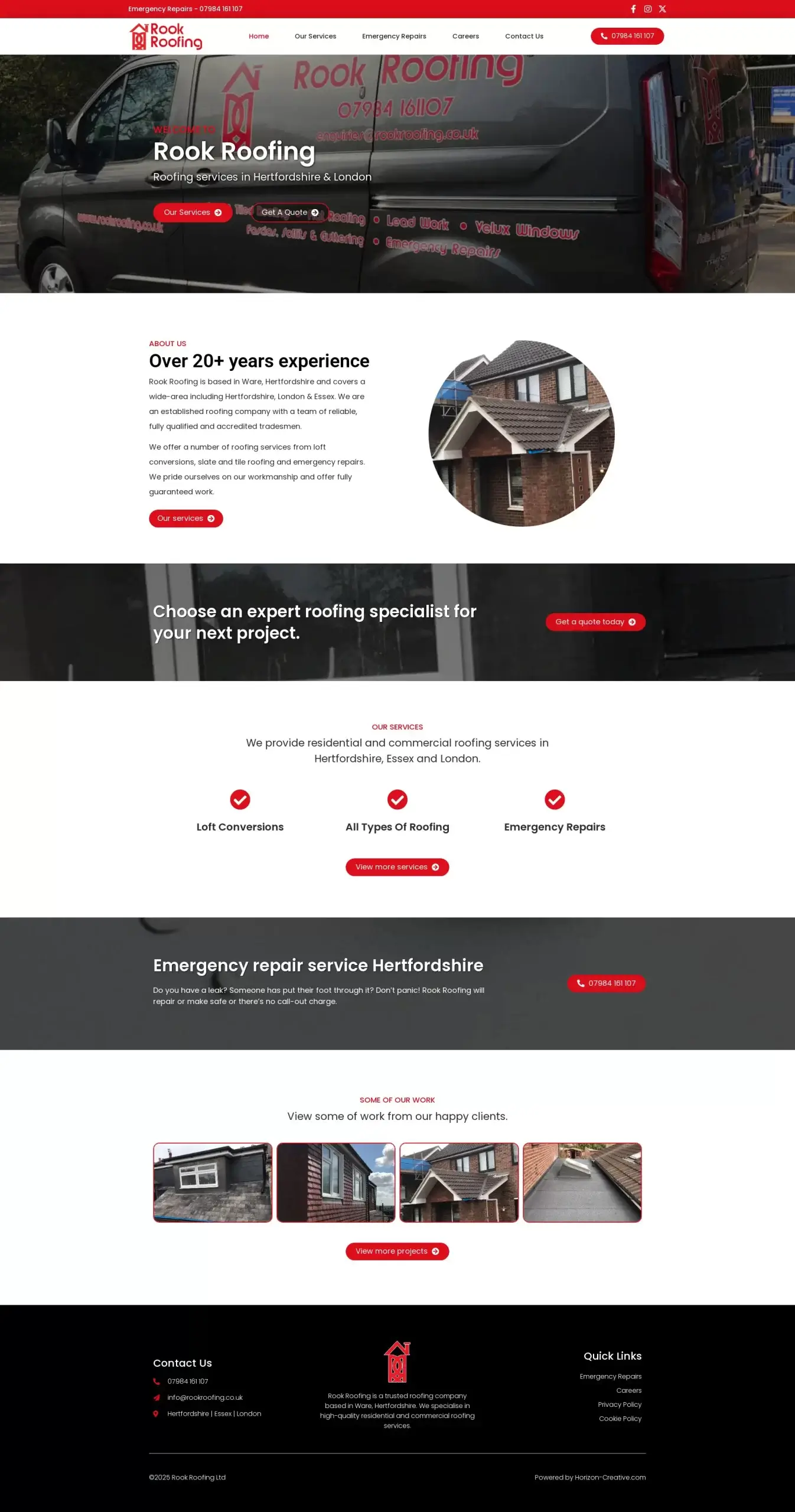 Link to Roof Roofing, Hertfordshire website